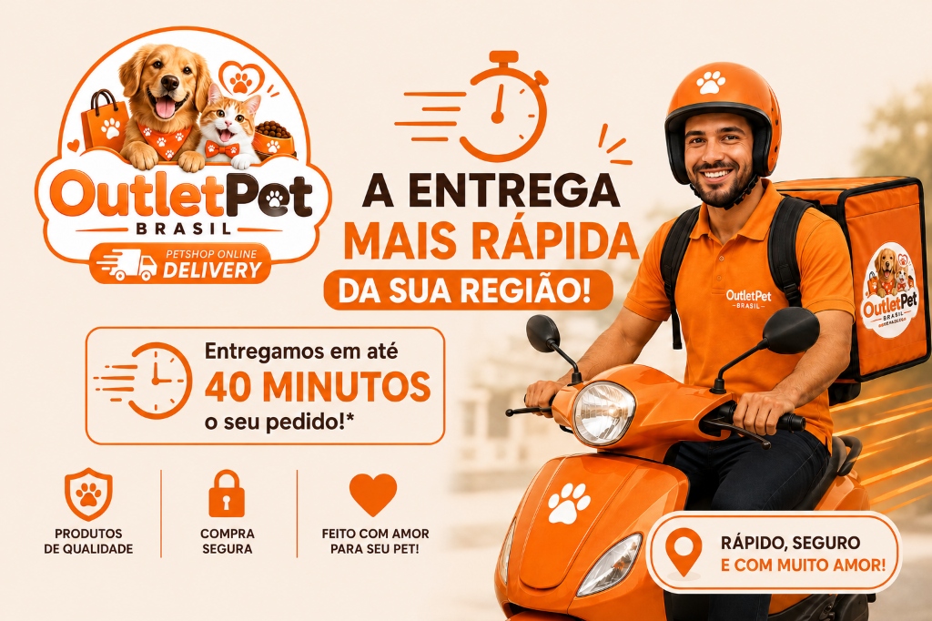 OutletPet Brasil Banner Principal - Entrega em Tempo Recorde